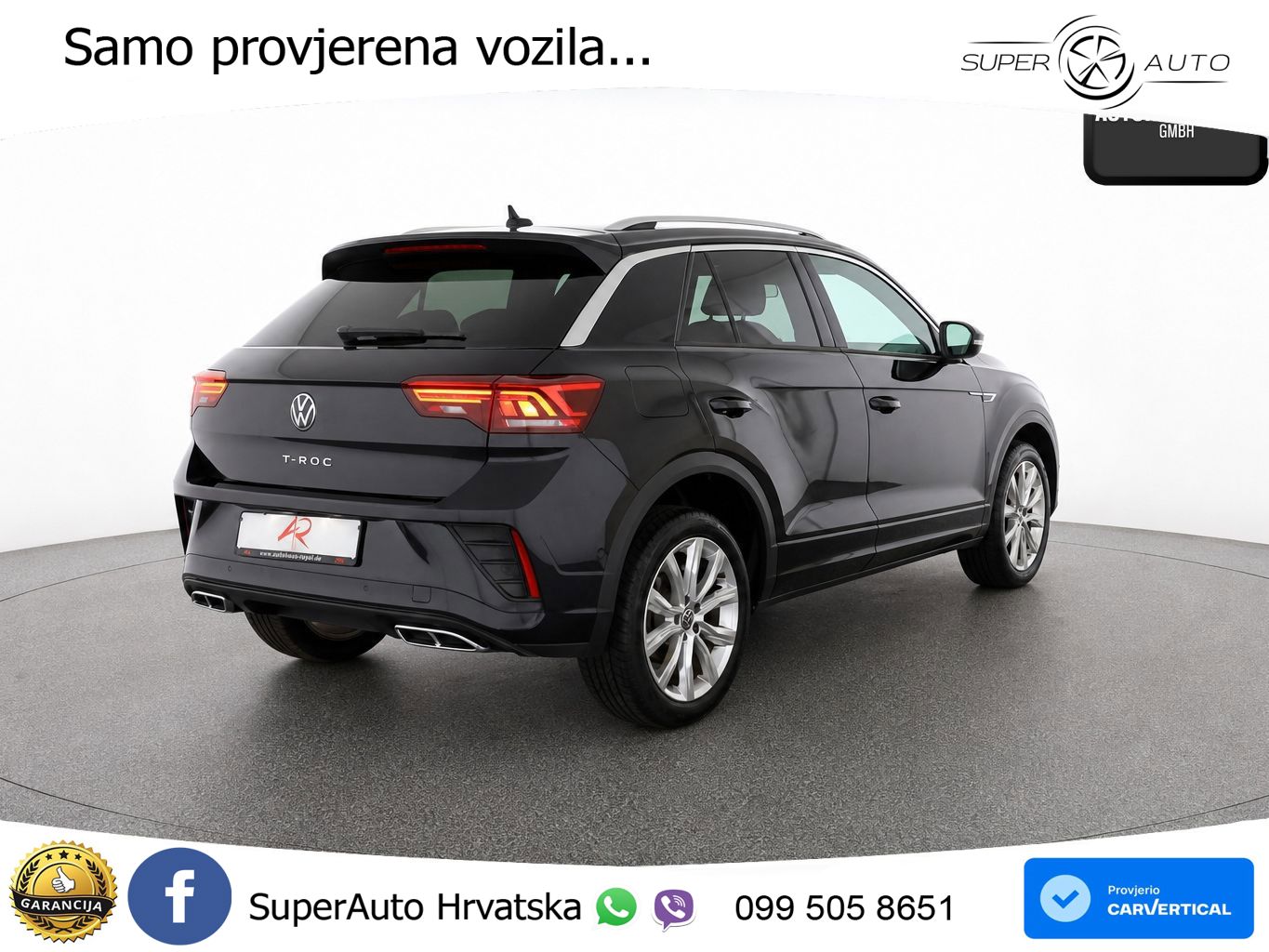Volkswagen T-Roc 1.5 TSI (150 KS) DSG R-Line LED+GR SJED+ACC