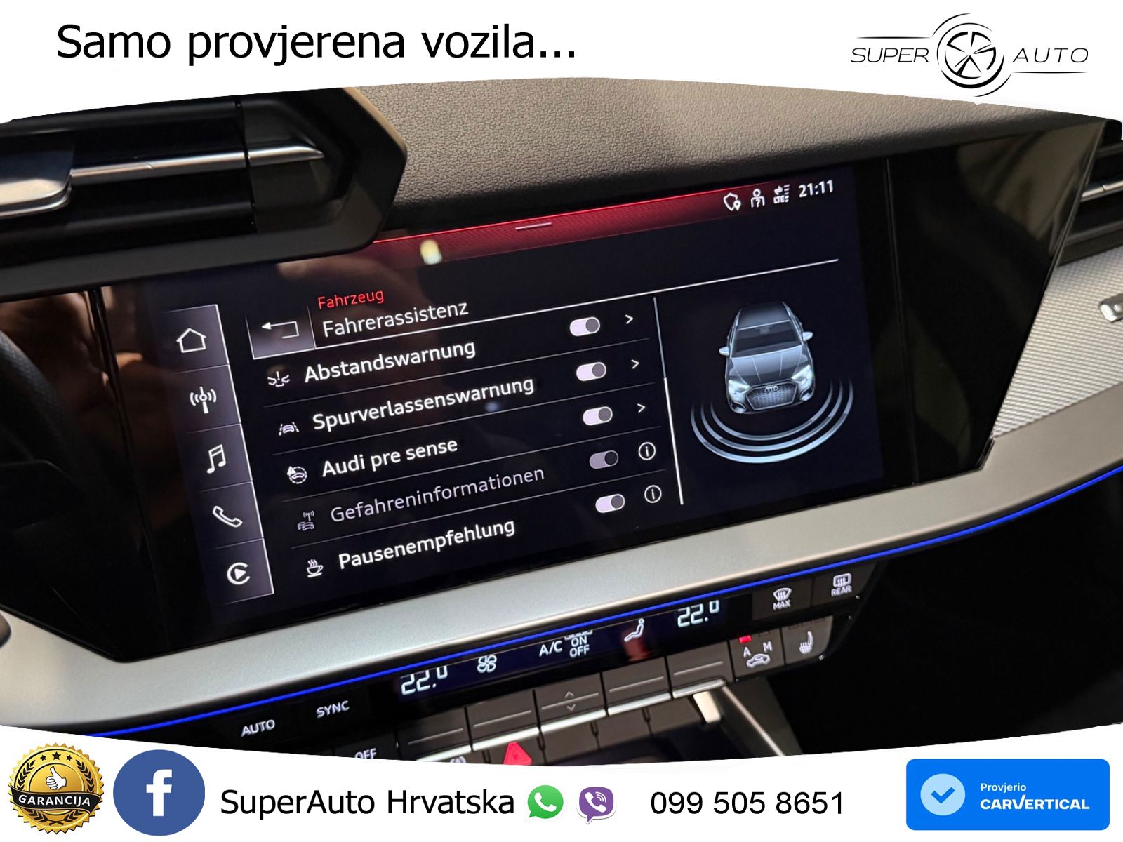 Audi A3 40 TFSI (190 KS) quattro S tronic S line LED+GR SJED+ACC