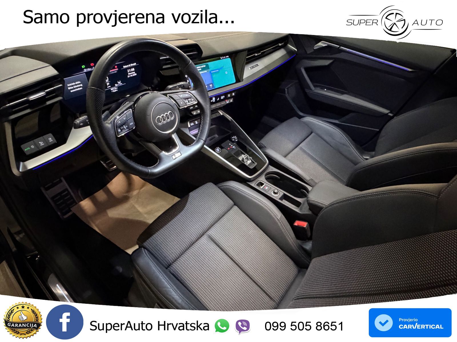 Audi A3 40 TFSI (190 KS) quattro S tronic S line LED+GR SJED+ACC