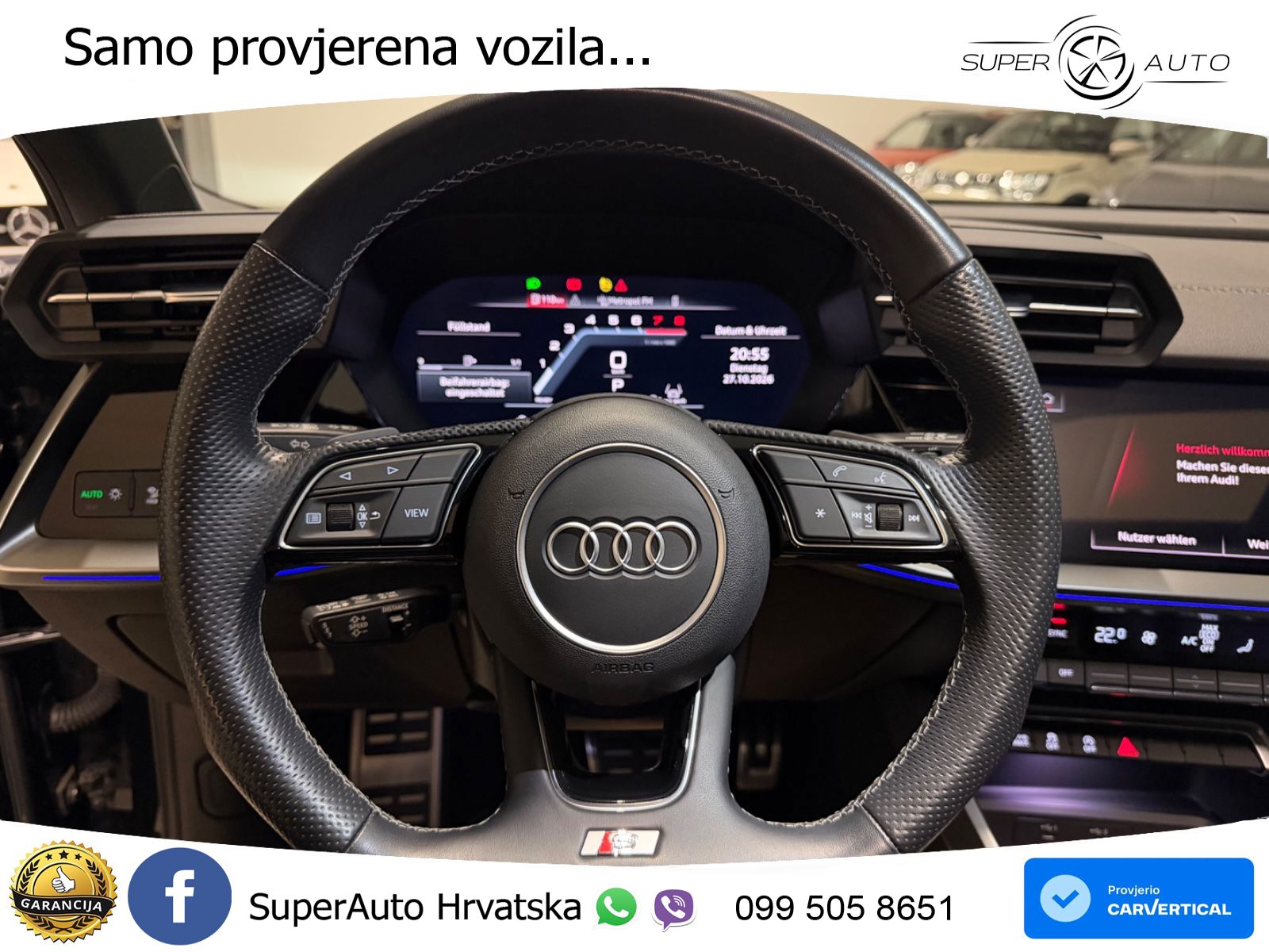 Audi A3 40 TFSI (190 KS) quattro S tronic S line LED+GR SJED+ACC