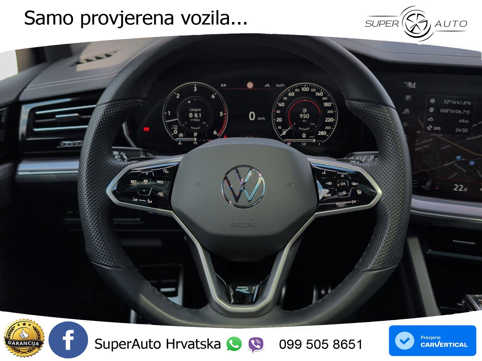 Volkswagen Touareg 3.0 V6 TDI (286 KS) 4MOTION Tiptronic R-Line LED+GR SJED+ACC