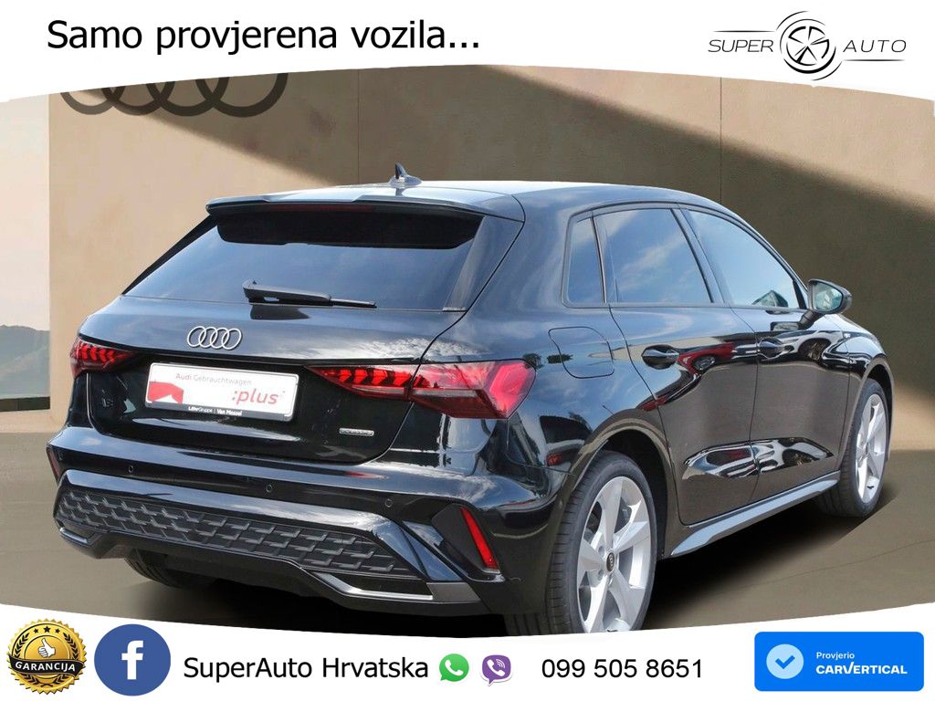 Audi A3 Sportback 40 TFSI (204 KS) quattro S tronic S line