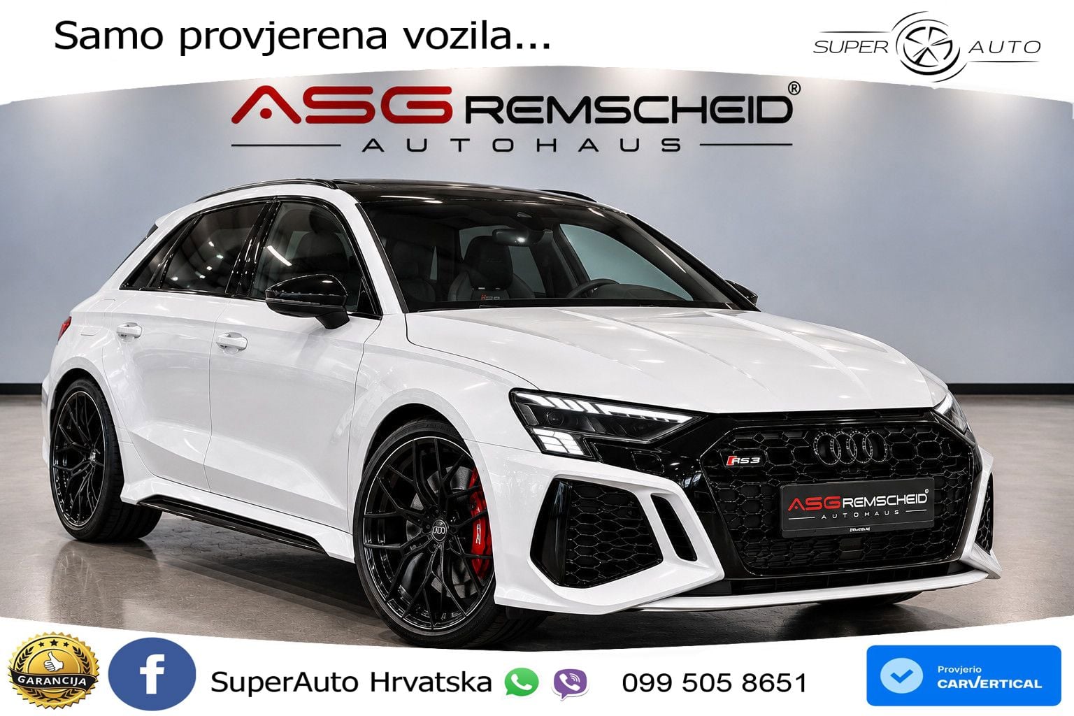 Audi RS3 Sedan 2.5 TFSI (400 KS) quattro S tronic MATRIX+GR SJED+KAM
