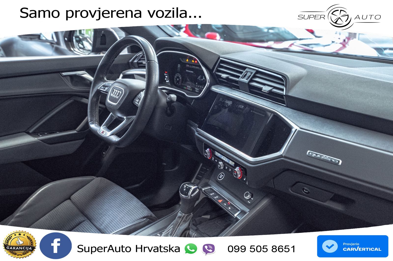 Audi Q3 40 TFSI (190 KS) quattro S tronic S line LED+GR SJED+ACC