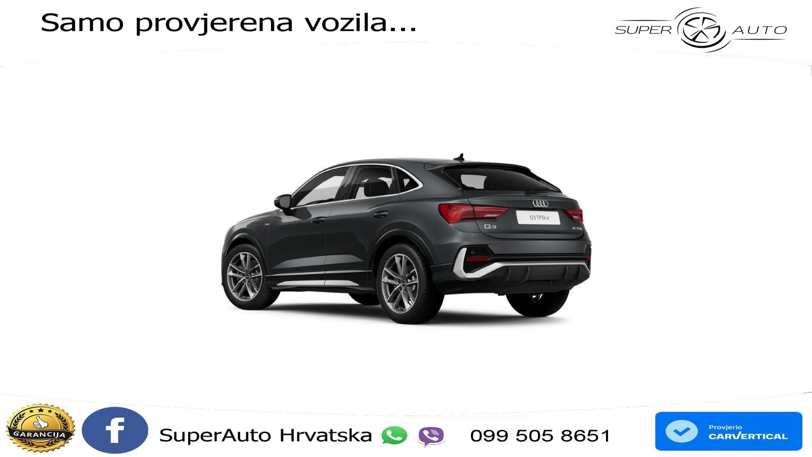 Audi Q3 Sportback 45 TFSIe (245 KS) S tronic S line LED+GR SJED+ACC