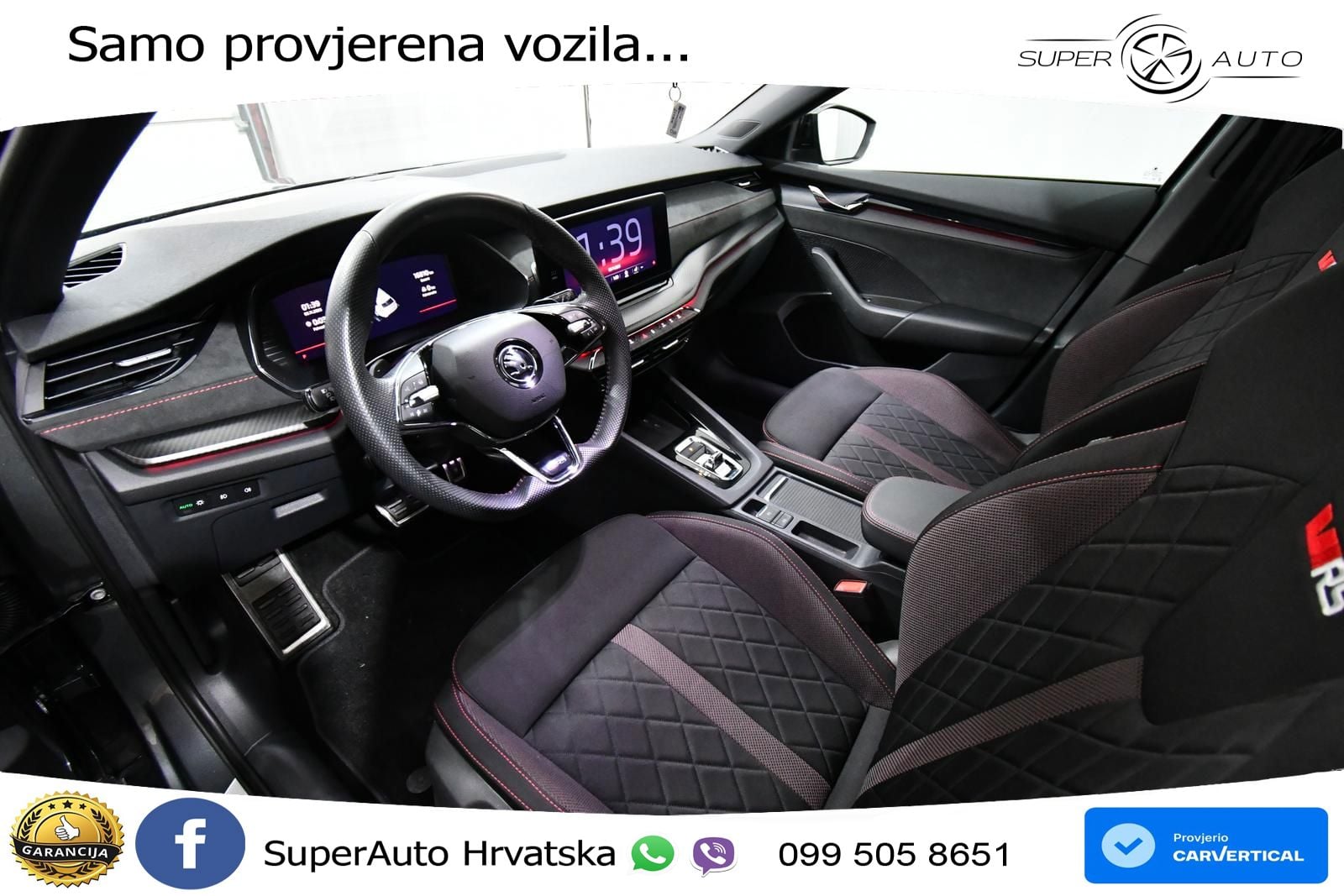 Škoda Octavia Combi RS 2.0 TDI (200 KS) 4x4 DSG LED+GR SJED+ACC