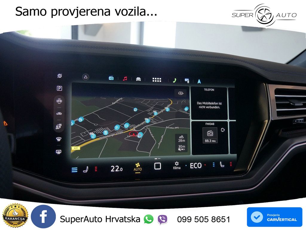 Volkswagen Touareg R 3.0 V6 TFSI (462 KS) 4MOTION Tiptronic ZRAČNI+ACC+4xGR SJED+KAM