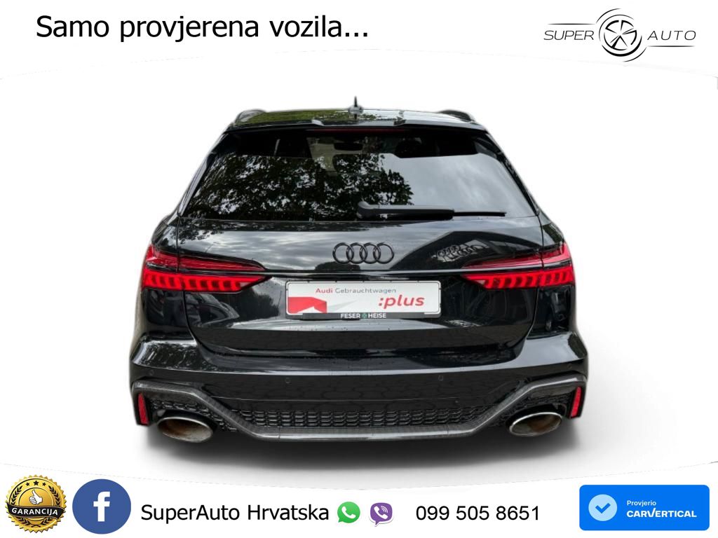 Audi RS6 Avant 4.0 TFSI V8 (600 KS) quattro Tiptronic ACC+HEAD+4xGR SJED+360+PANO