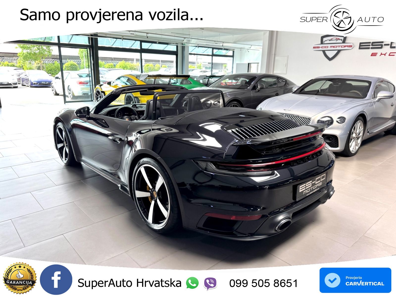 Porsche 911 Turbo S Cabriolet 3.8 (650 KS) PDK ZRAČNI+ACC+GR SJED+360
