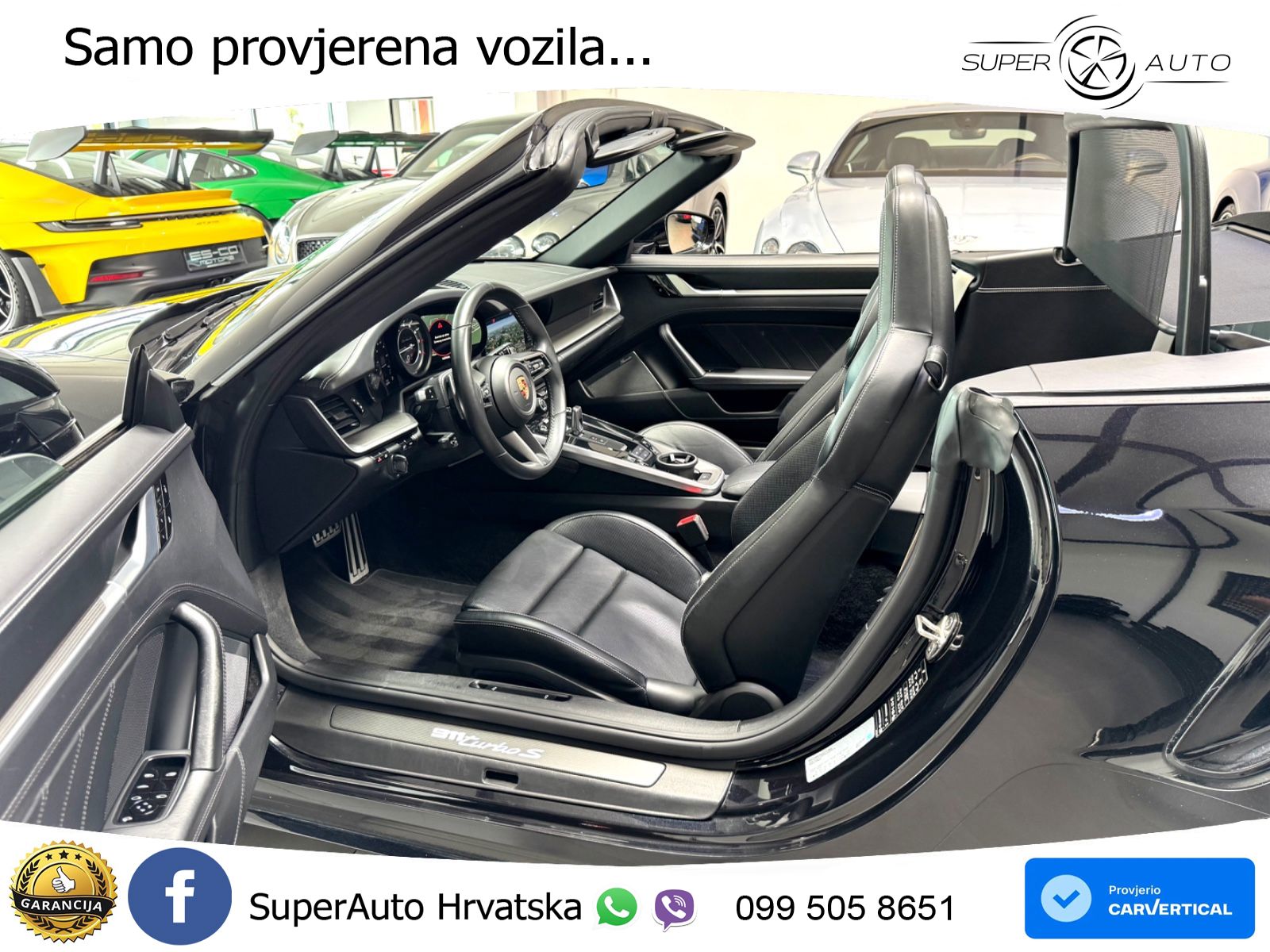 Porsche 911 Turbo S Cabriolet 3.8 (650 KS) PDK ZRAČNI+ACC+GR SJED+360