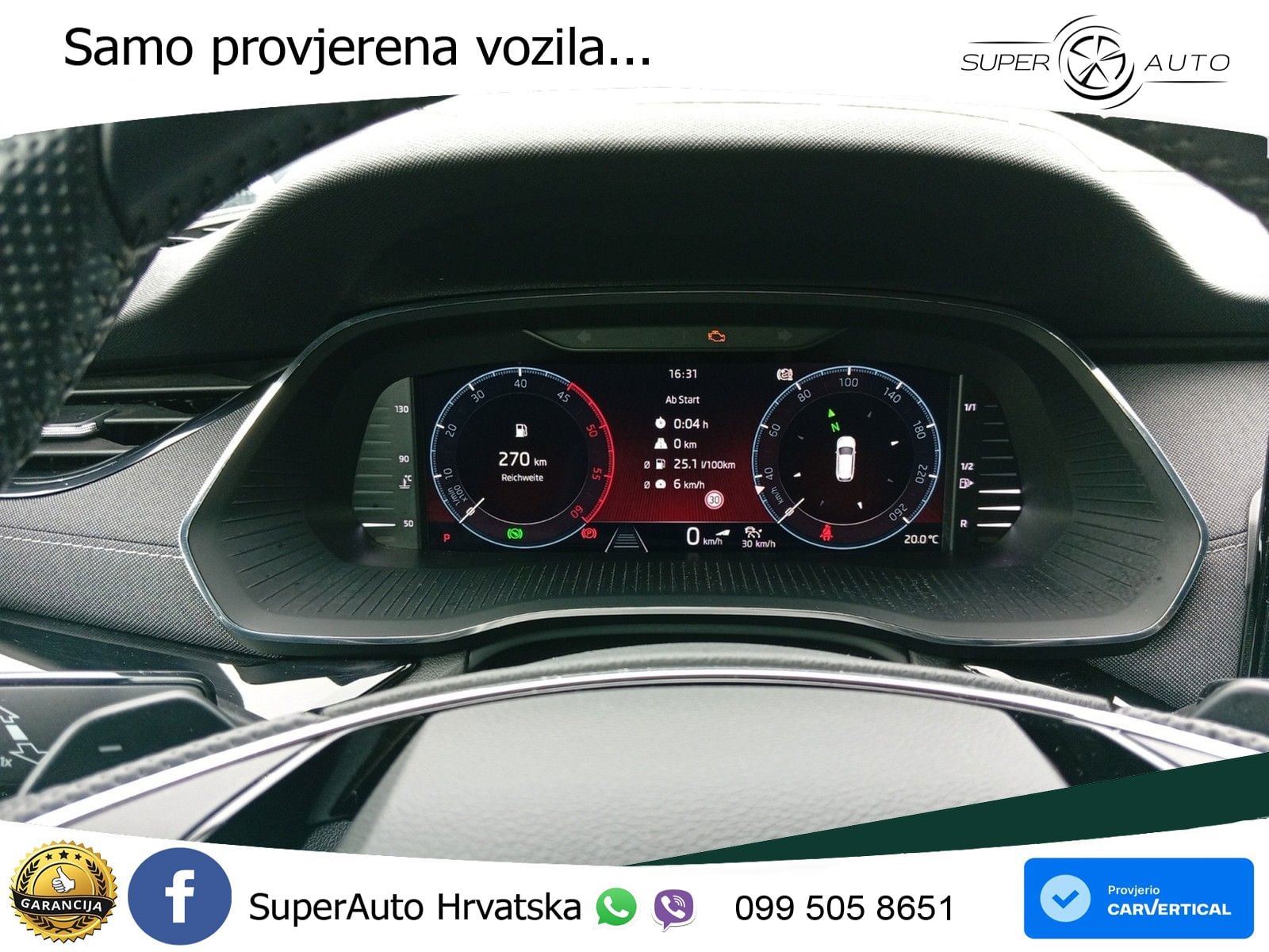 Škoda Octavia Combi 2.0 TDI (150 KS) DSG SportLine LED+GR SJED+ACC