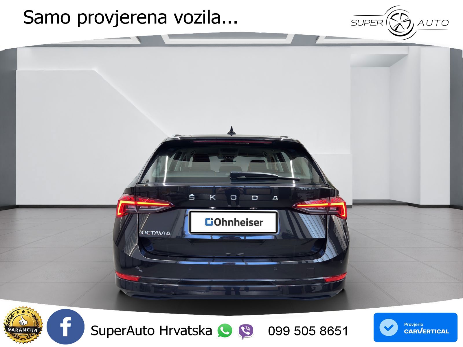 Škoda Octavia Combi 2.0 TDI (150 KS) DSG LED+GR SJED+ACC