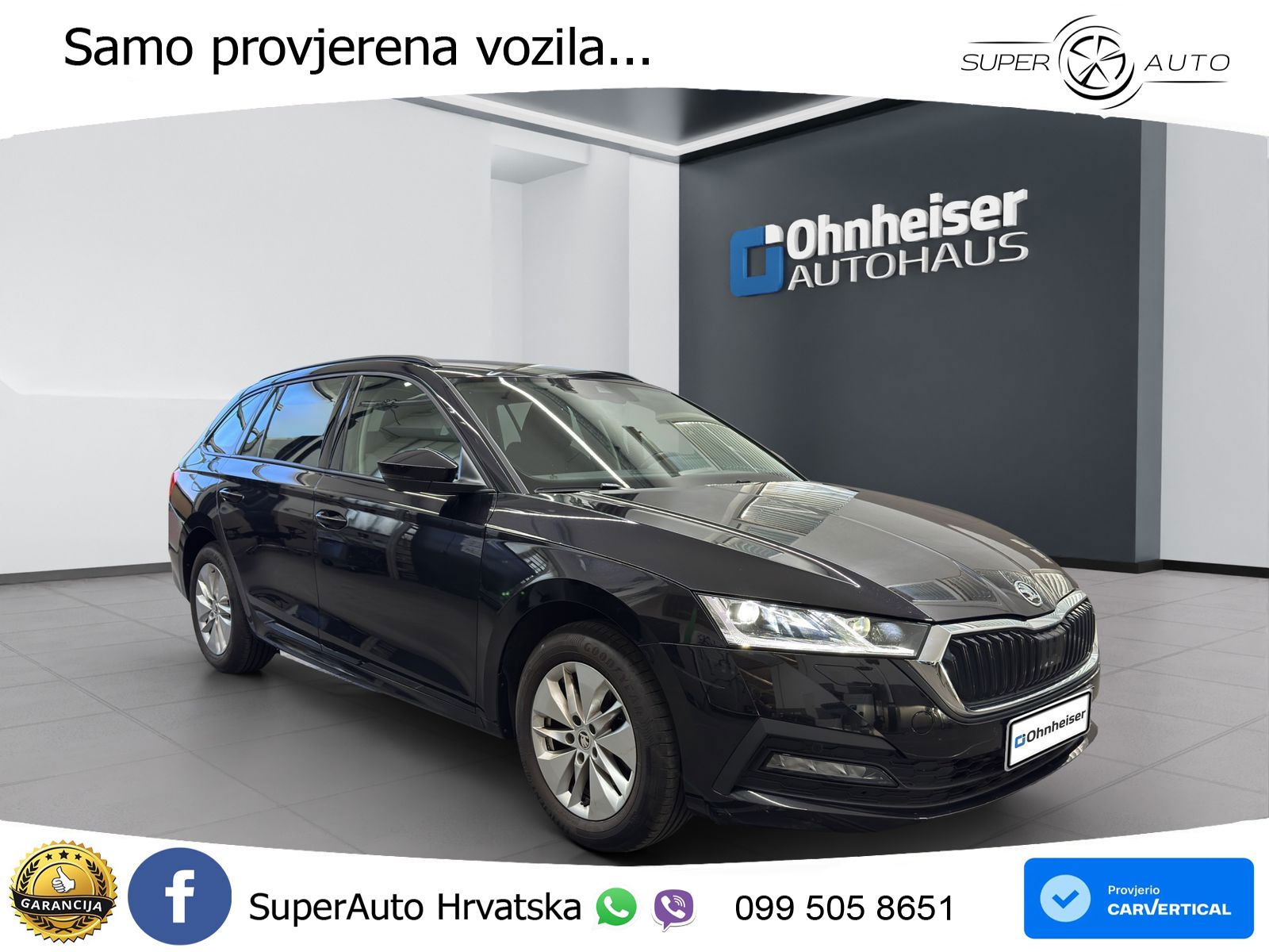 Škoda Octavia Combi 2.0 TDI (150 KS) DSG LED+GR SJED+ACC