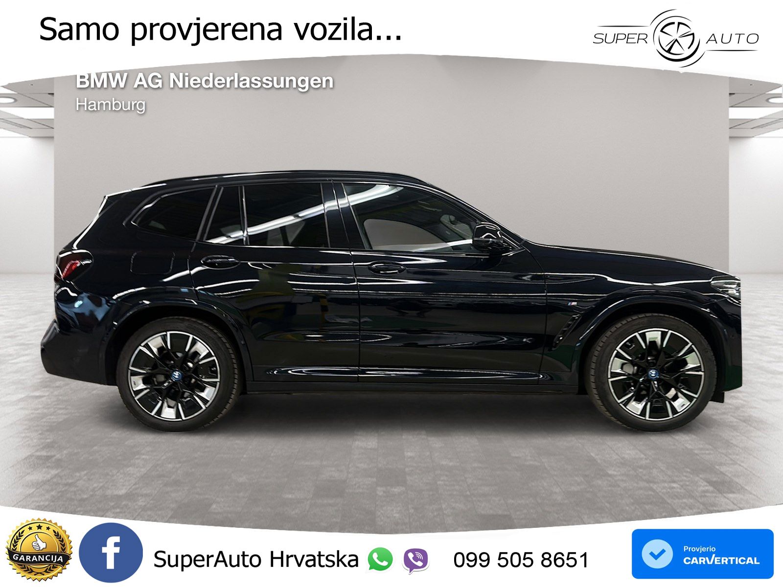 BMW iX3 80 kWh (286 KS) M Sport LED+GR SJED+ACC
