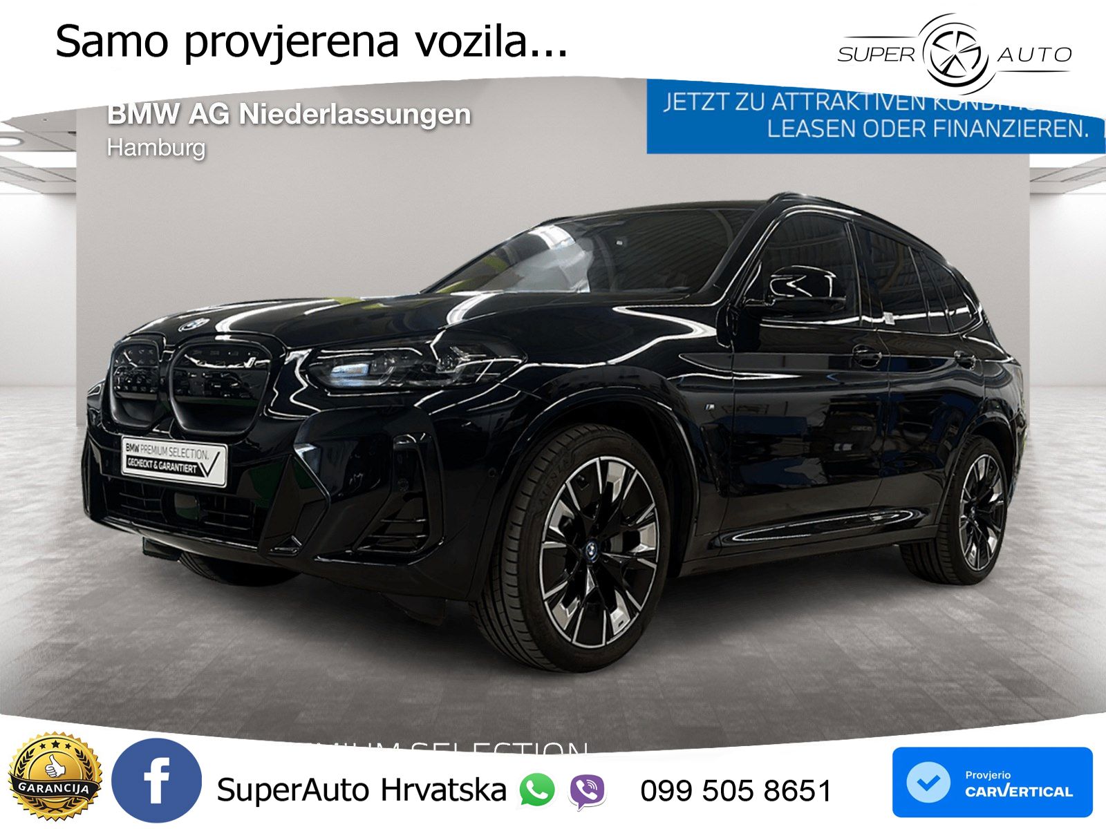 BMW iX3 80 kWh (286 KS) M Sport LED+GR SJED+ACC