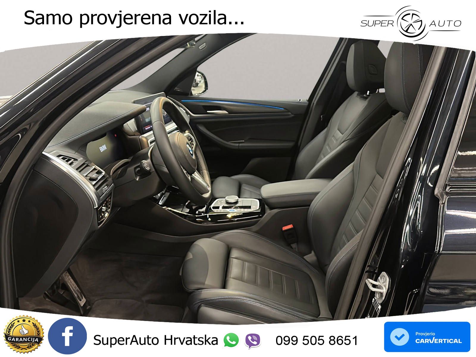 BMW iX3 80 kWh (286 KS) M Sport LED+GR SJED+ACC