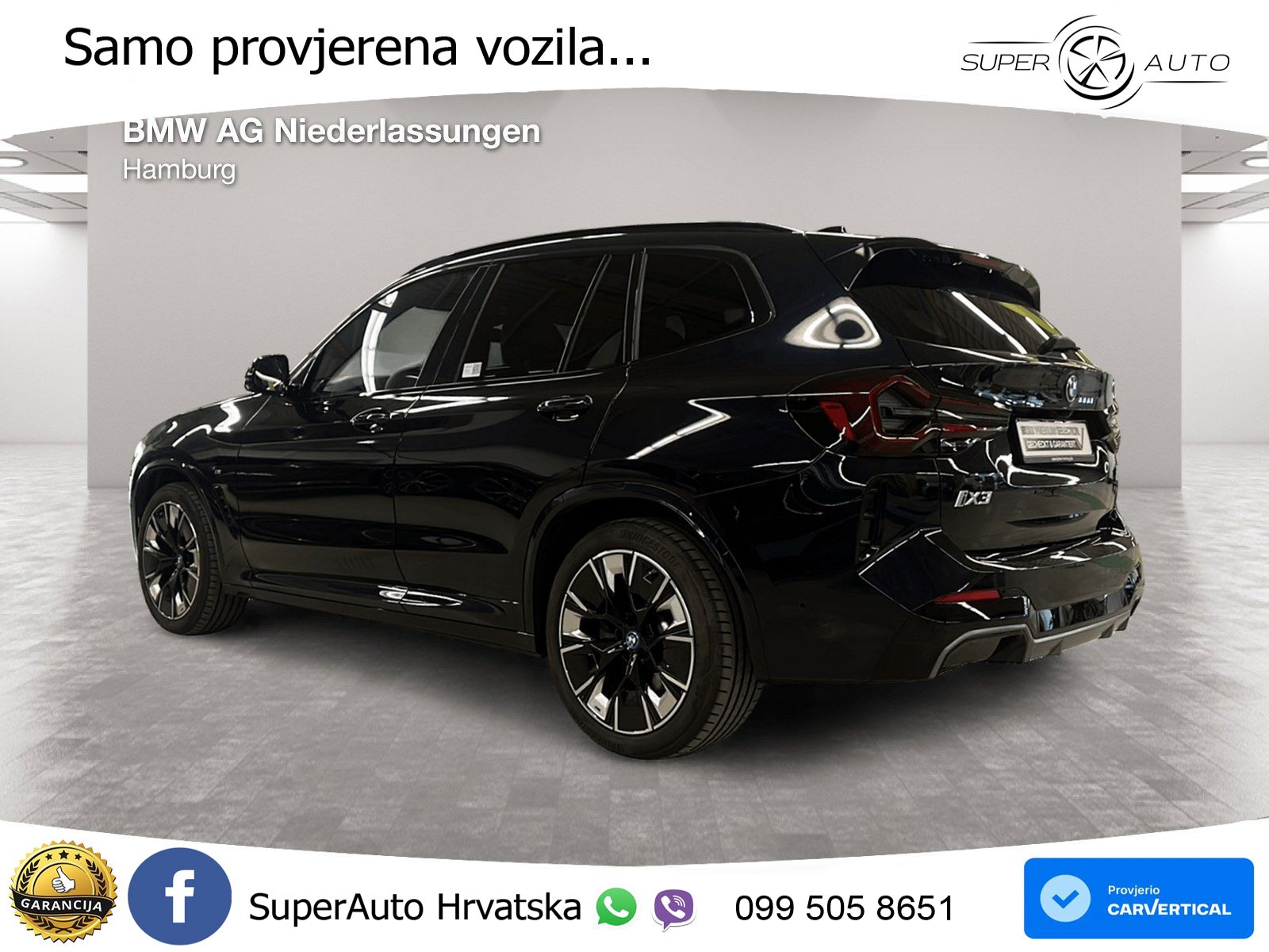 BMW iX3 80 kWh (286 KS) M Sport LED+GR SJED+ACC