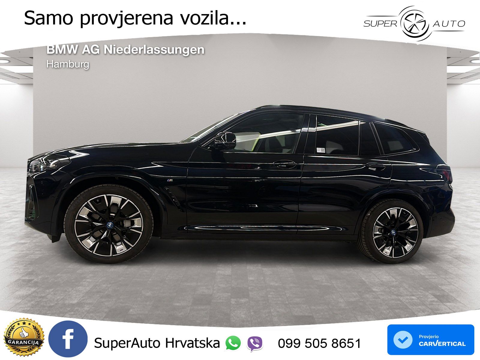 BMW iX3 80 kWh (286 KS) M Sport LED+GR SJED+ACC