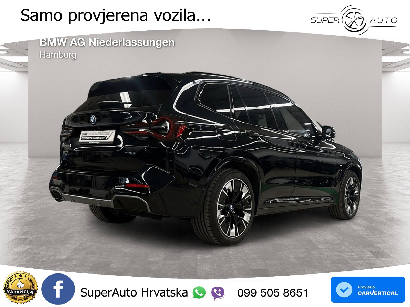BMW iX3 80 kWh (286 KS) M Sport LED+GR SJED+ACC