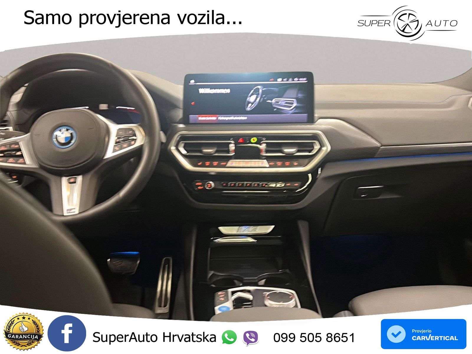 BMW iX3 80 kWh (286 KS) M Sport LED+GR SJED+ACC
