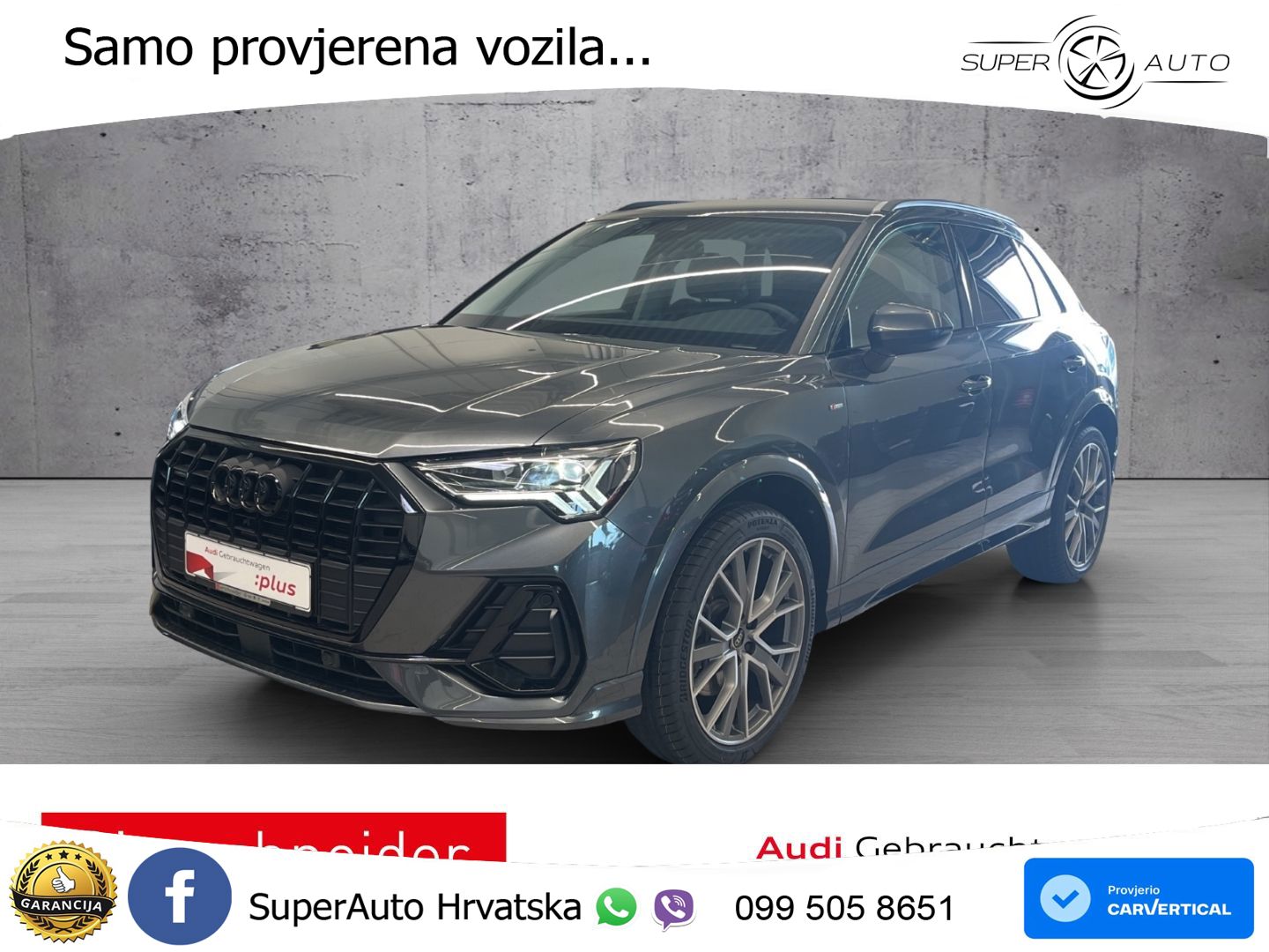 Audi Q3 40 TFSI (190 KS) quattro S tronic S line LED+GR SJED+ACC