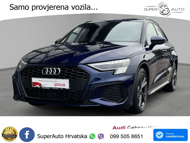 Audi A3 40 TFSIe (204 KS) S tronic S line LED+GR SJED+ACC