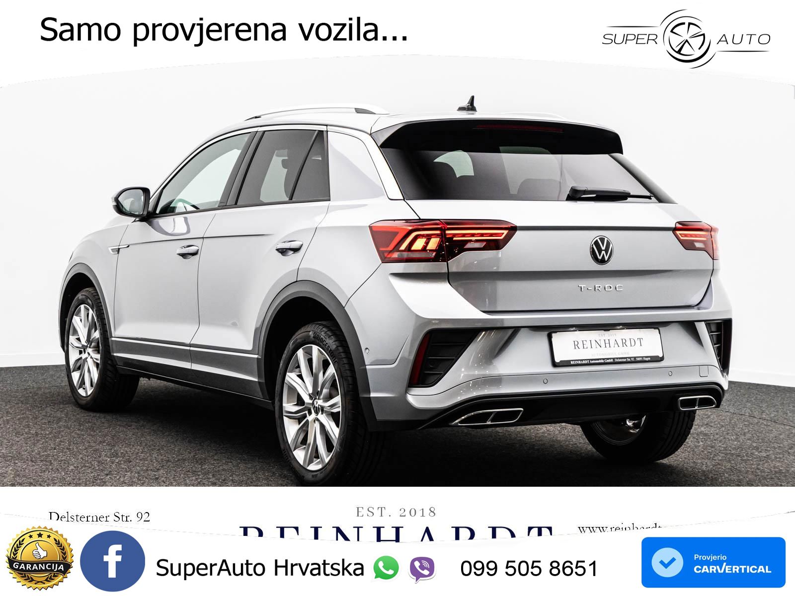 Volkswagen T-Roc 1.5 TSI (150 KS) DSG R-Line LED+GR SJED+ACC