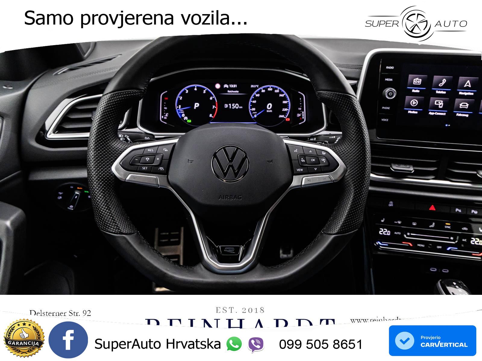 Volkswagen T-Roc 1.5 TSI (150 KS) DSG R-Line LED+GR SJED+ACC
