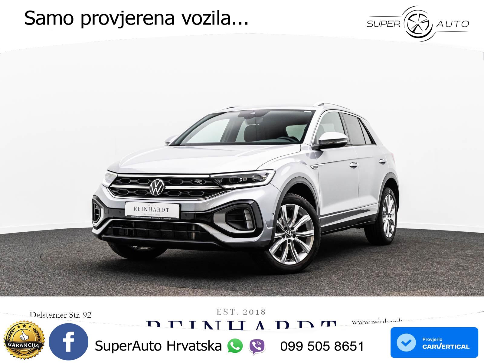 Volkswagen T-Roc 1.5 TSI (150 KS) DSG R-Line LED+GR SJED+ACC