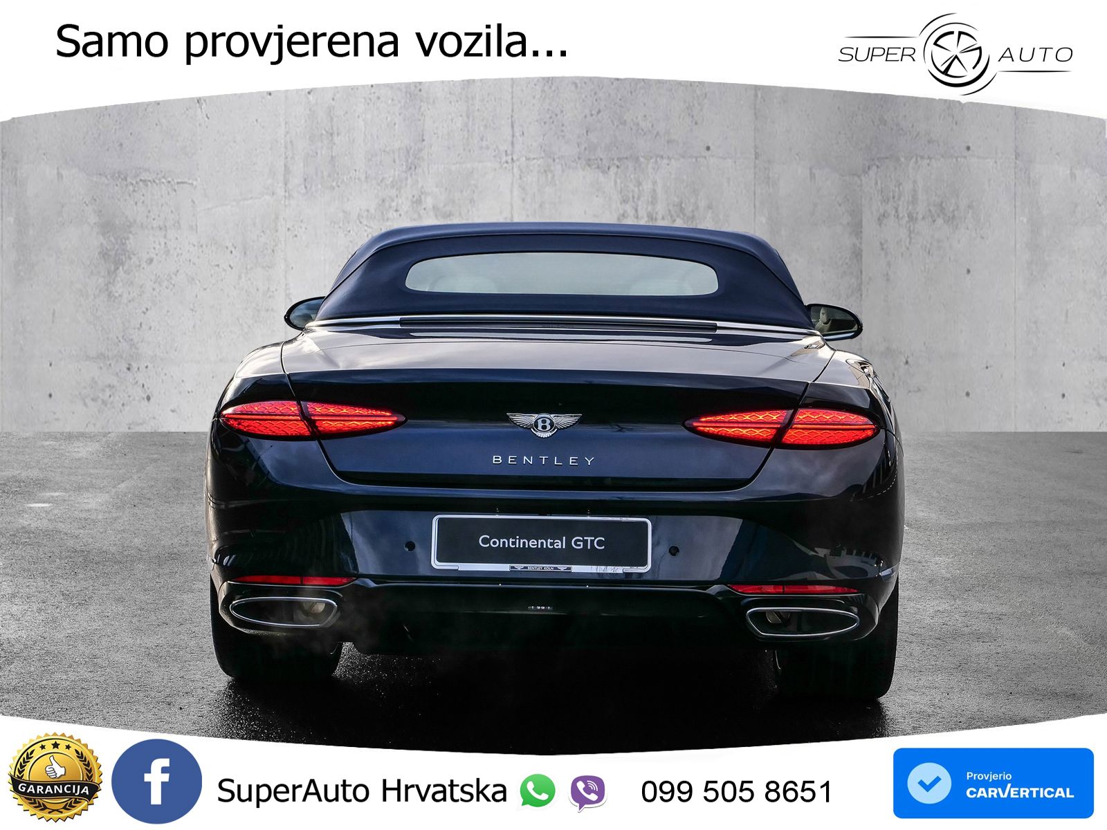 Bentley Continental GTC IV 4.0 V8 TFSi (680 KS) AWD DCT ZRAČNI+ACC+GR SJED+KAM