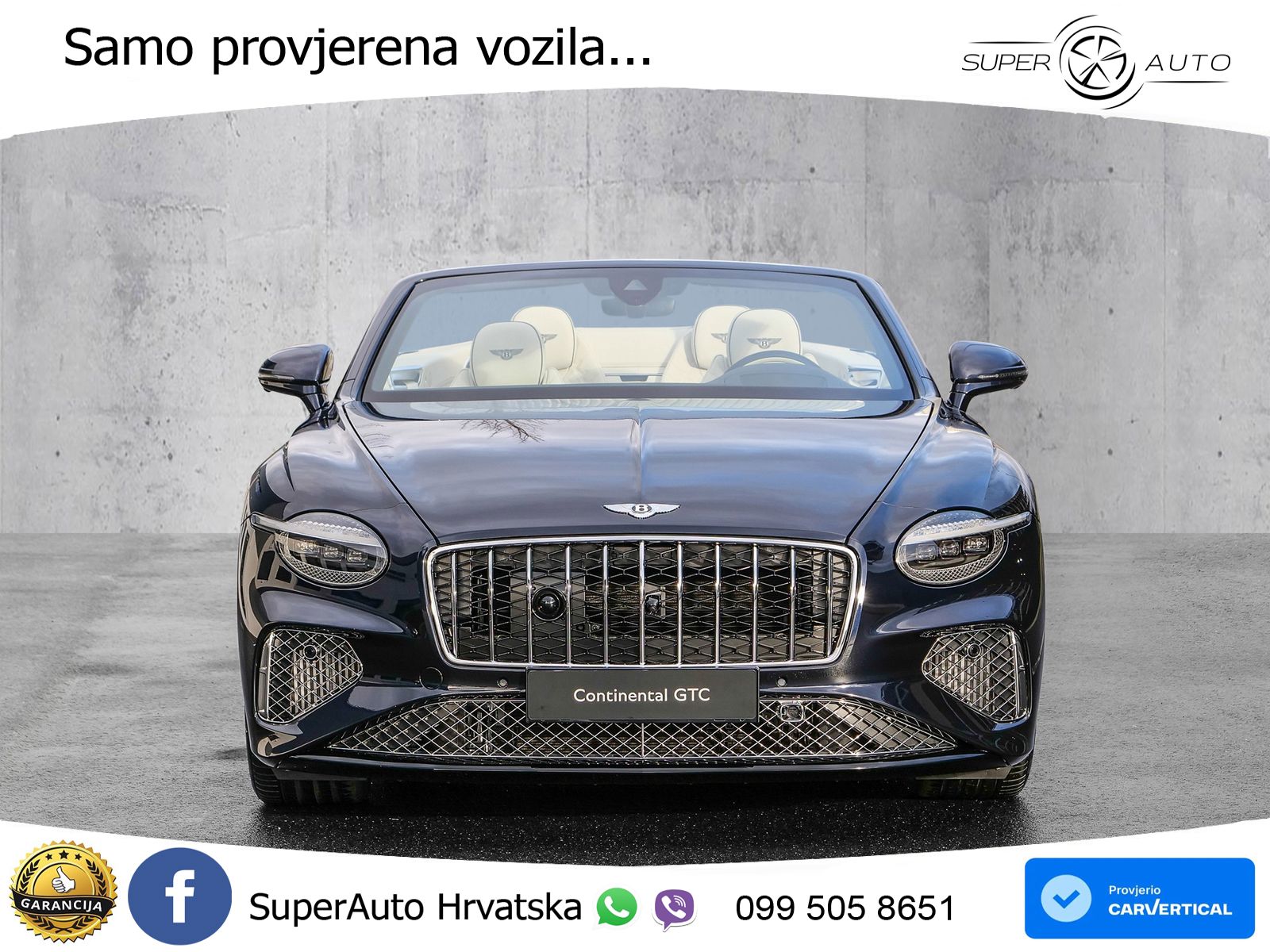 Bentley Continental GTC IV 4.0 V8 TFSi (680 KS) AWD DCT ZRAČNI+ACC+GR SJED+KAM
