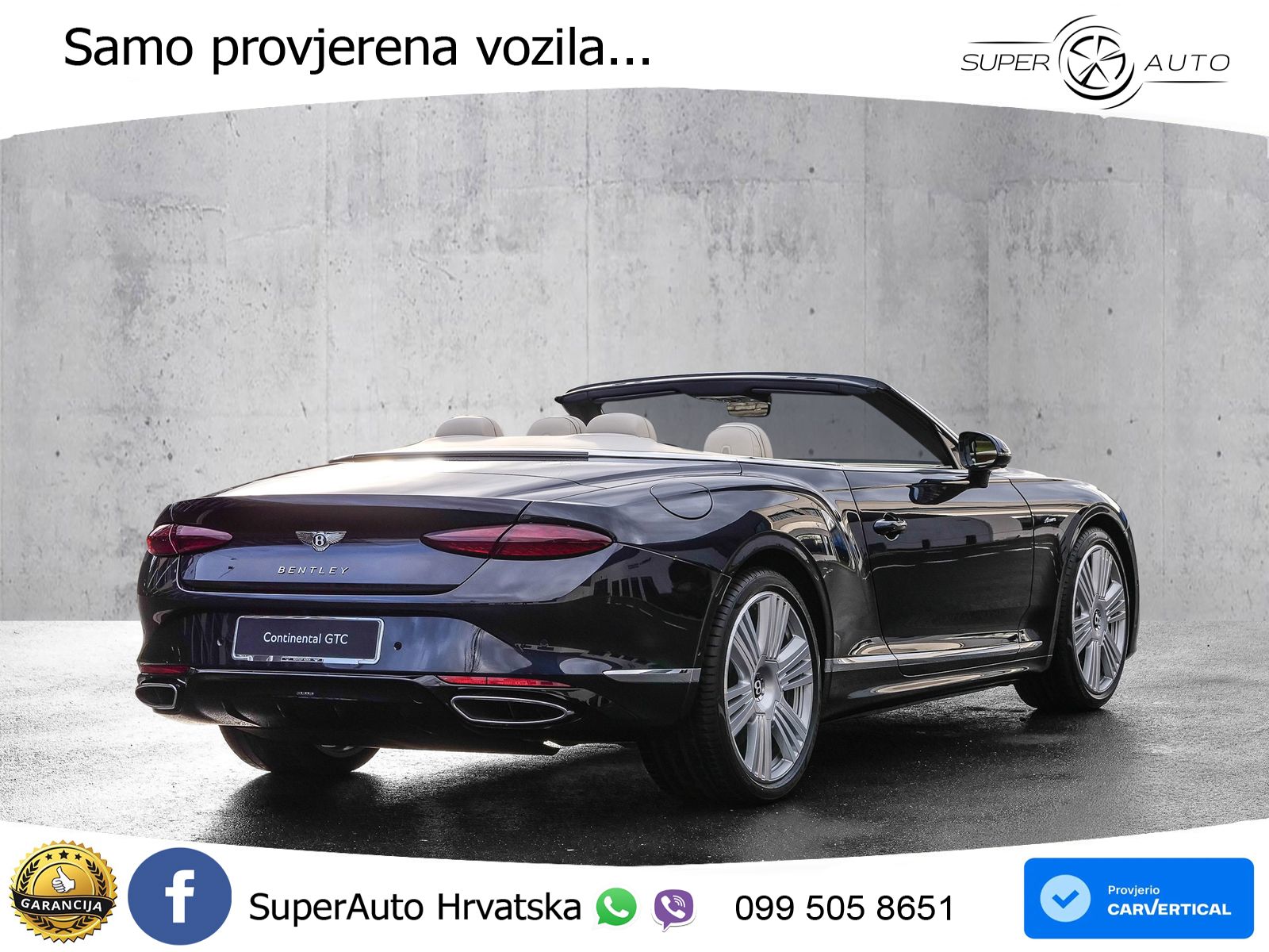 Bentley Continental GTC IV 4.0 V8 TFSi (680 KS) AWD DCT ZRAČNI+ACC+GR SJED+KAM