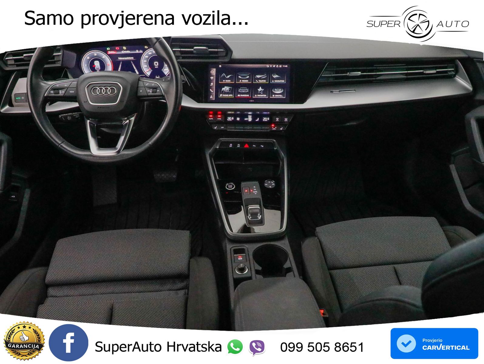 Audi A3 35 TDI (150 KS) S tronic LED+GR SJED+ACC