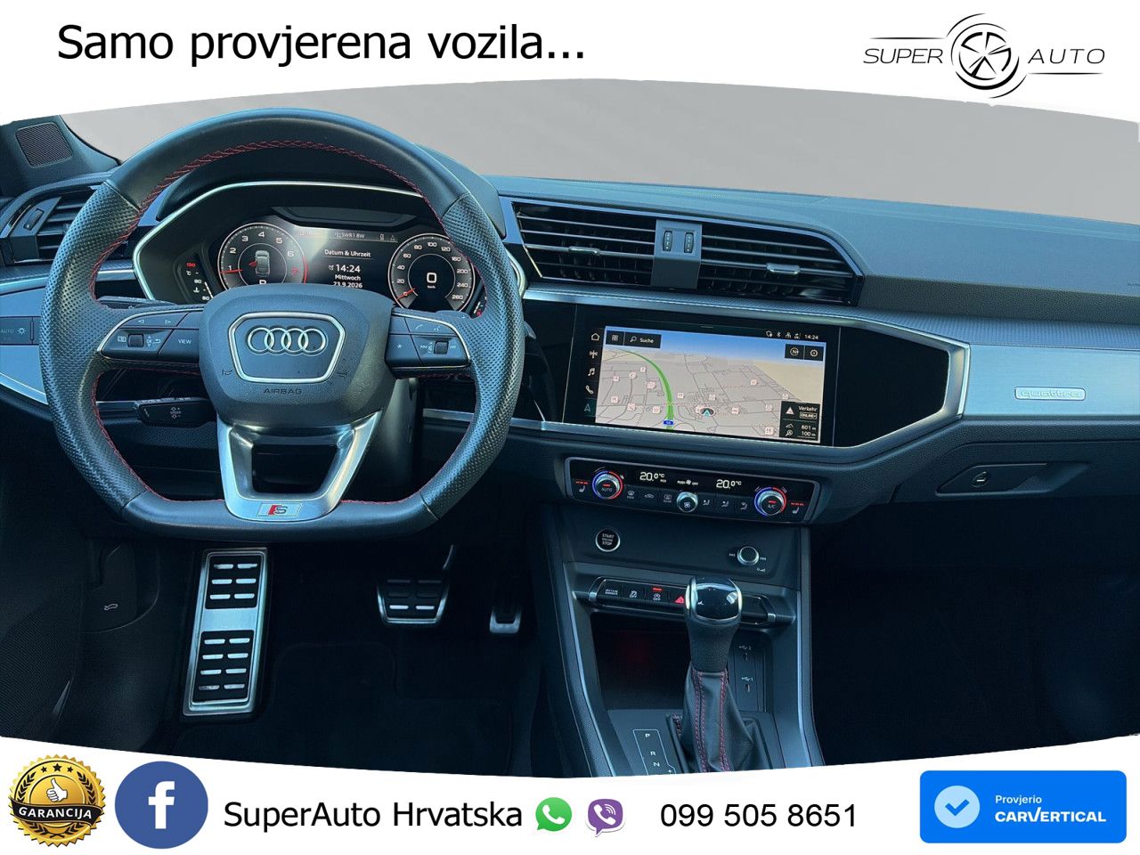 Audi Q3 II Sportback 40 TFSI (190 KS) quattro S tronic S line MATRIX+GR SJED+KAM
