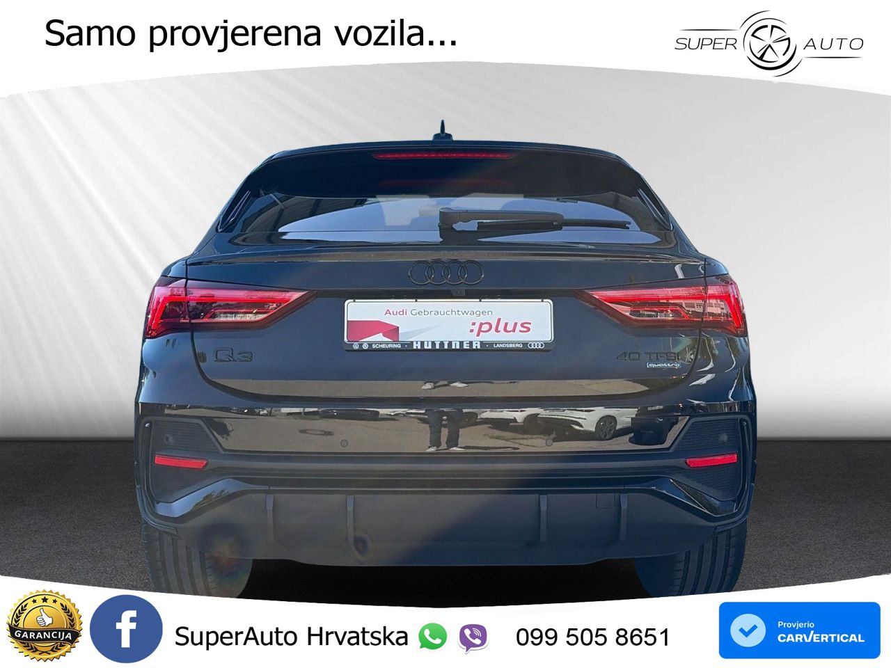 Audi Q3 II Sportback 40 TFSI (190 KS) quattro S tronic S line MATRIX+GR SJED+KAM