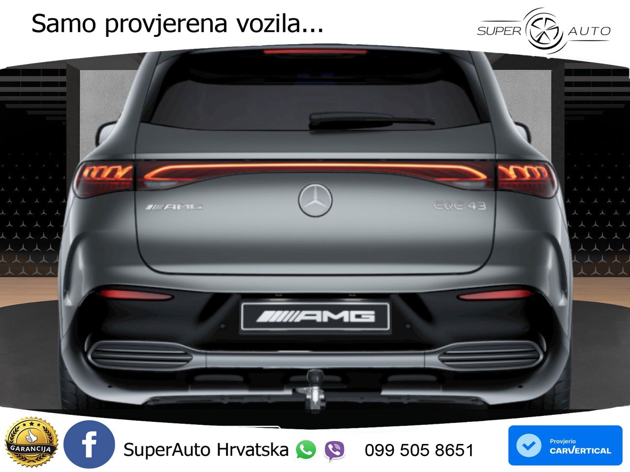 Mercedes EQE SUV AMG 43 100 kWh (476 KS) 4MATIC ZRAČNI+ACC+GR SJED+KAM+PANO