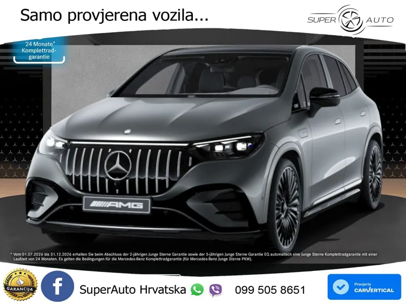 Mercedes EQE SUV AMG 43 100 kWh (476 KS) 4MATIC ZRAČNI+ACC+GR SJED+KAM+PANO