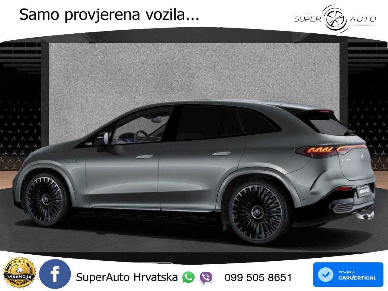 Mercedes EQE SUV AMG 43 100 kWh (476 KS) 4MATIC ZRAČNI+ACC+GR SJED+KAM+PANO