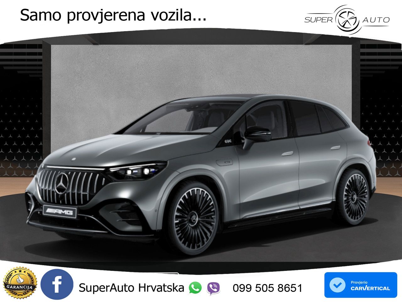 Mercedes EQE SUV AMG 43 100 kWh (476 KS) 4MATIC ZRAČNI+ACC+GR SJED+KAM+PANO