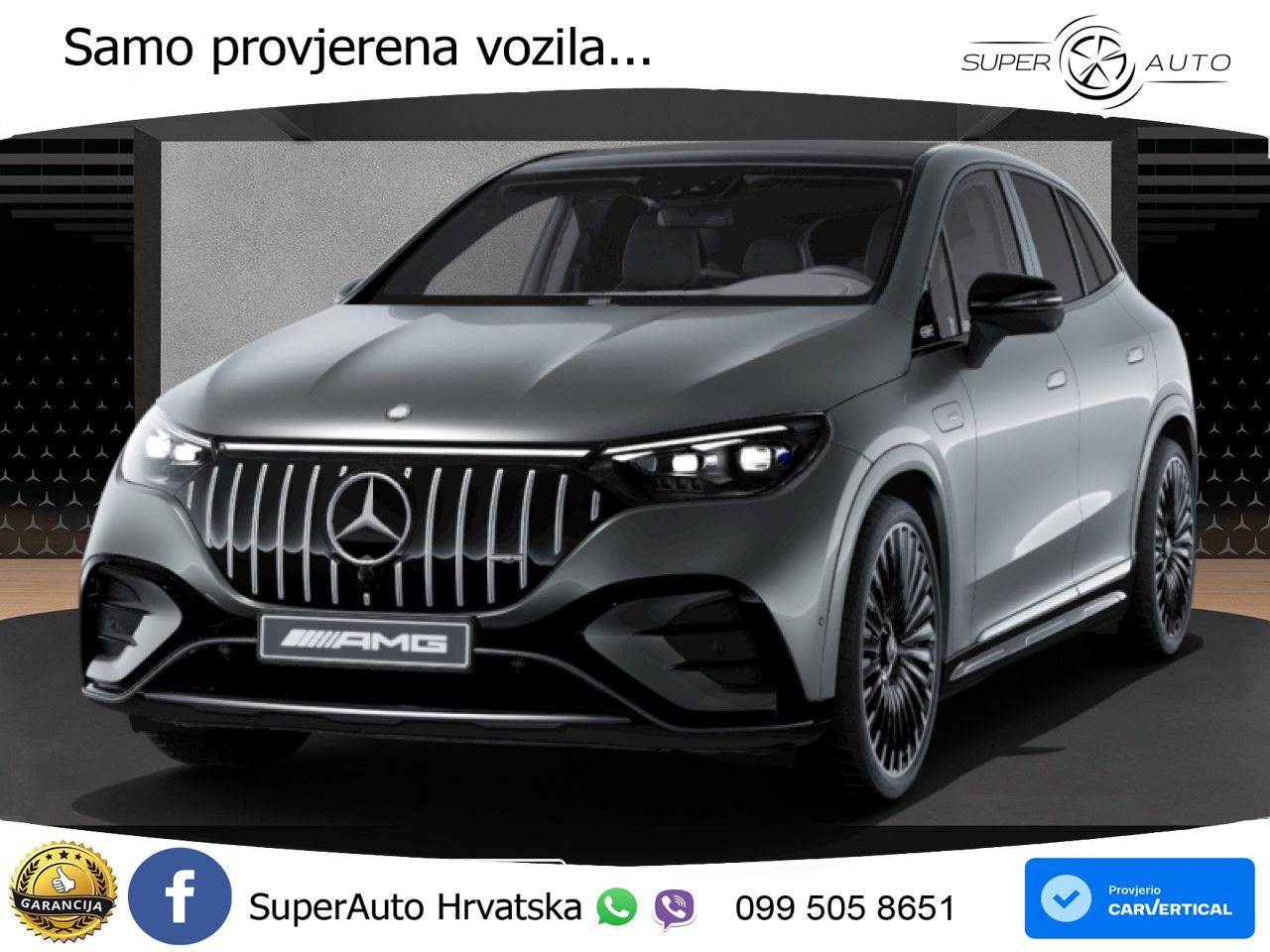Mercedes EQE SUV AMG 43 100 kWh (476 KS) 4MATIC ZRAČNI+ACC+GR SJED+KAM+PANO