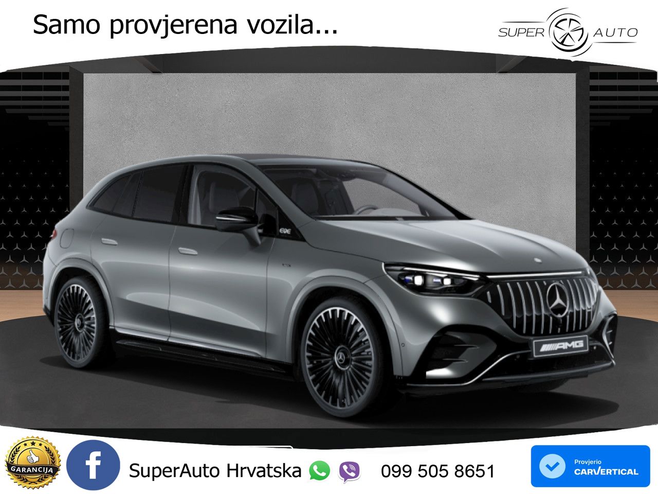 Mercedes EQE SUV AMG 43 100 kWh (476 KS) 4MATIC ZRAČNI+ACC+GR SJED+KAM+PANO