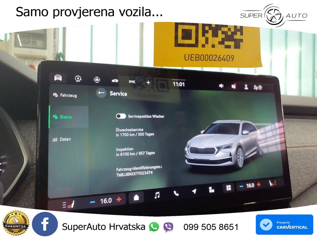 Škoda Octavia Combi 2.0 TDI (150 KS) DSG LED+GR SJED+ACC