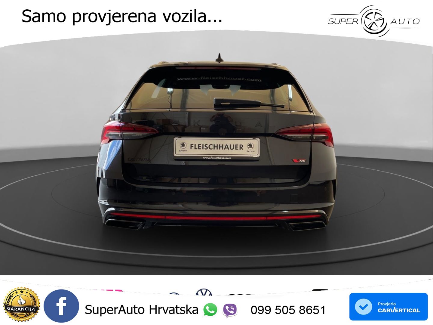 Škoda Octavia Combi RS 2.0 TSI (265 KS) DSG MATRIX+GR SJED+KAM