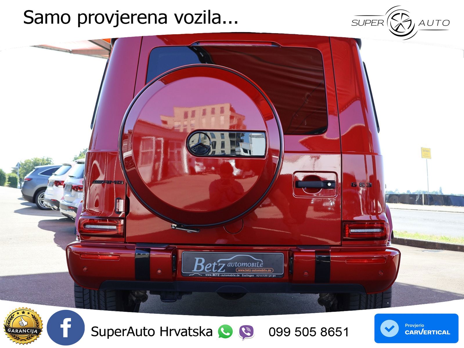 Mercedes AMG G 63 Long V8 (585 KS) 4MATIC 9G-TRONIC AMG SPEEDSHIFT PLUS LED+GR SJED+ACC