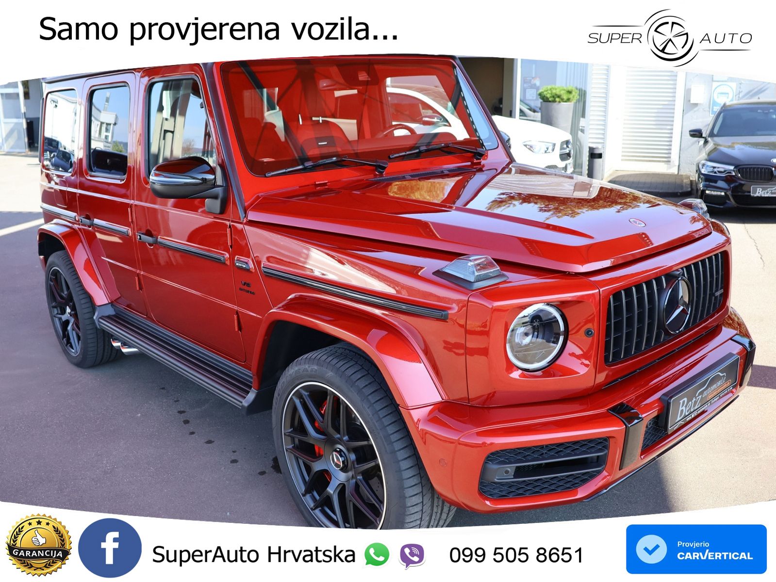 Mercedes AMG G 63 Long V8 (585 KS) 4MATIC 9G-TRONIC AMG SPEEDSHIFT PLUS LED+GR SJED+ACC