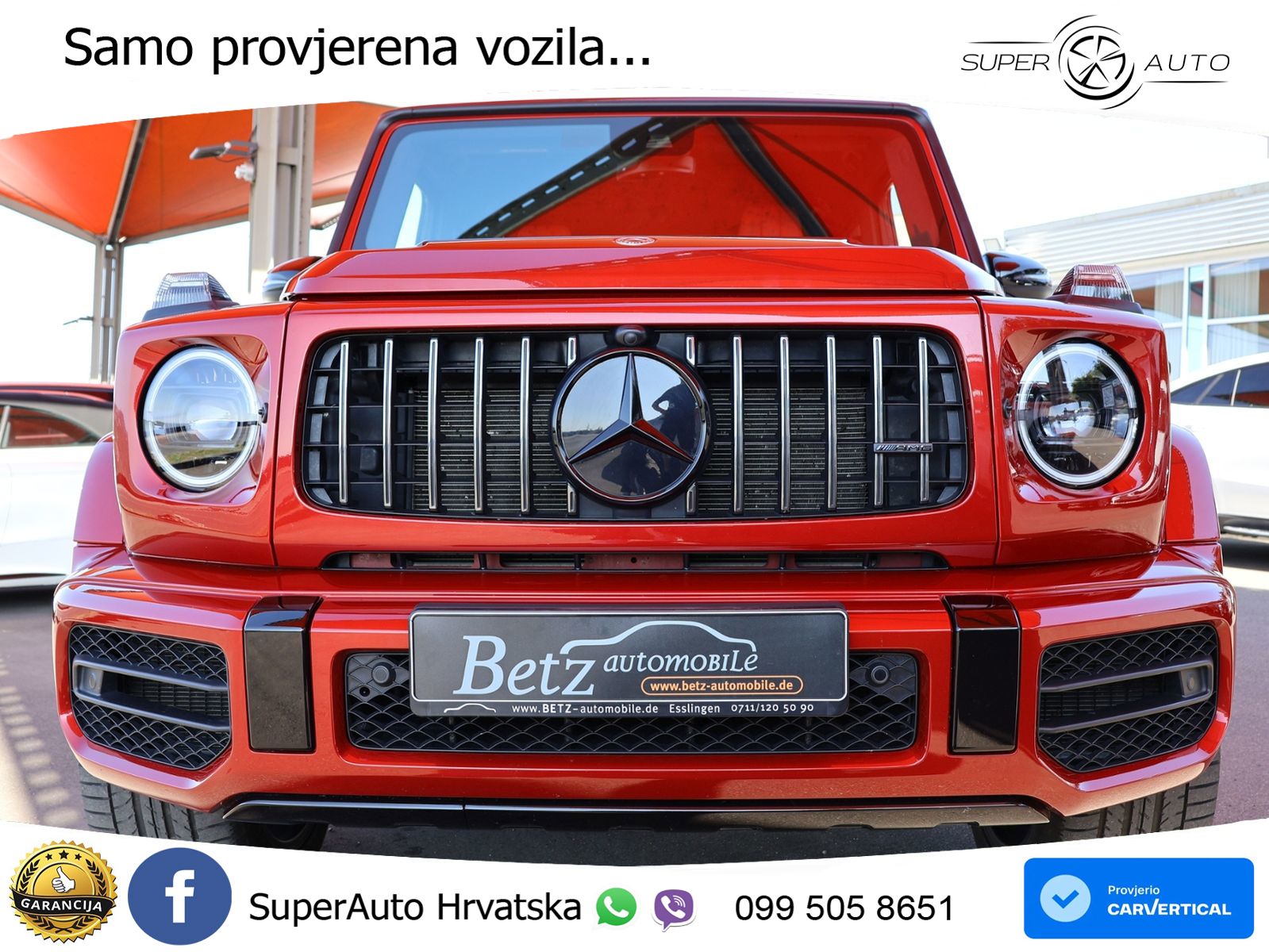 Mercedes AMG G 63 Long V8 (585 KS) 4MATIC 9G-TRONIC AMG SPEEDSHIFT PLUS LED+GR SJED+ACC