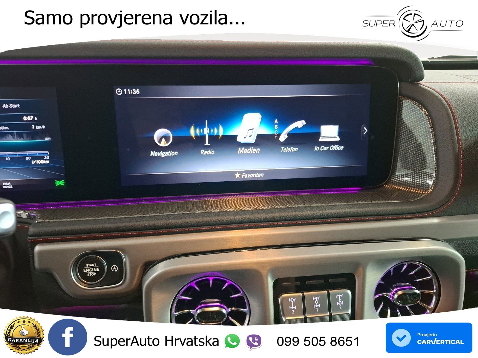 Mercedes G 500 Long V8 (422 KS) 4MATIC 9G-TRONIC AMG