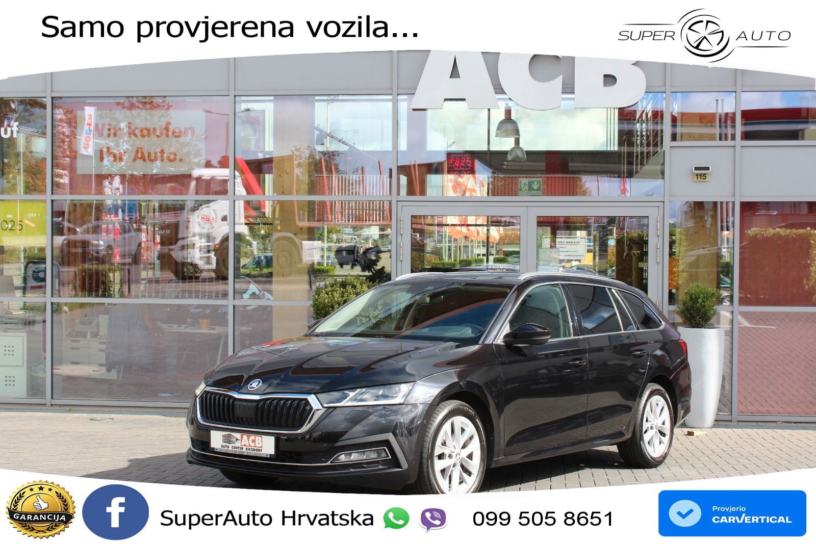 Škoda Octavia Combi 2.0 TDI (150 KS) DSG LED+GR SJED+ACC