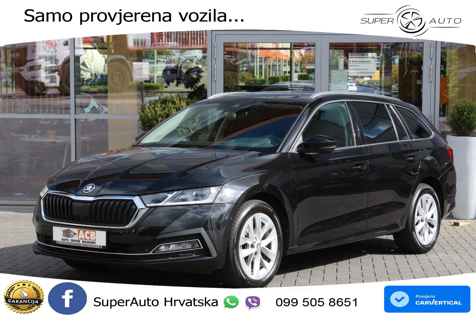 Škoda Octavia Combi 2.0 TDI (150 KS) DSG LED+GR SJED+ACC