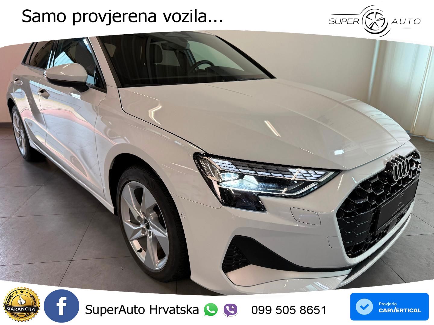 Audi A3 Sportback 30 TFSI (116 KS) Mild Hybrid S tronic LED+GR SJED+ACC